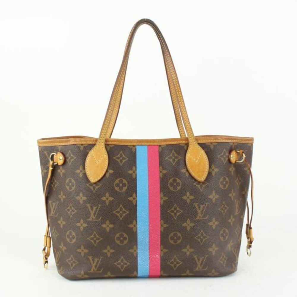 Louis Vuitton Limited Small Mon Monogram Neverfull PM Tote 97lv28 - Picture 6 of 12
